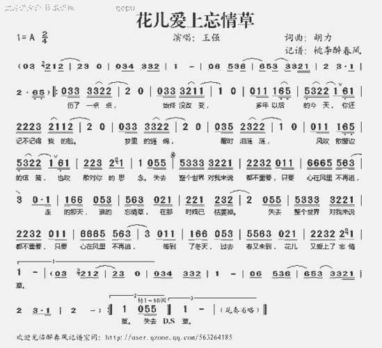 花儿爱上忘情草，花儿爱上忘情草歌词意思