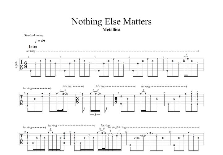 nothingelsematters？nothingelsematters 歌词？