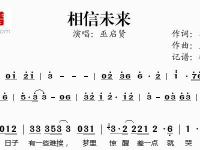 相信未来巫启贤？相信未来谁唱的？